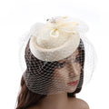 Fashion Mini Top Pillbox Hat with Mesh Veil Women's Wedding Party and Church Church Hats Business Beach Appropriate Wholesale