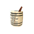 Handmade Mini Pine Wood Tea Barrel Round Wooden Coffee Bean Jar With Lid for Jewelry Display and Storage