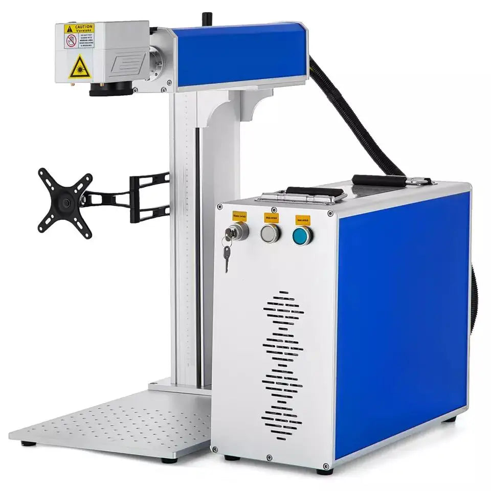 Fiber Optic Marking Machine Split Type 50W 200*200 European Standard 220V