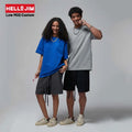 HELLOJIM 2024 New Summer Custom Oversized Plain Bulk Shirt 230 Gsm Oversized Unisex Plain 100% Cotton Tshirts Quick Dry T-shirts