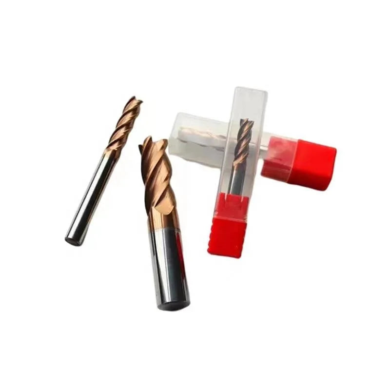 MDBT Carbide HRC55 4F FLAT End Mills HRC55 4 Flat Cemented Carbide End Mill Cutting Tools CNC Tungsten Custom Router Bits Cutter