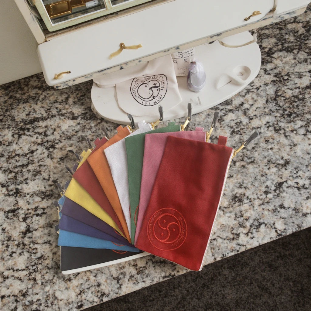 Multi-Colors Cotton Pouch for Travel Toiletries Canvas Bag with Zipper for Makeups
