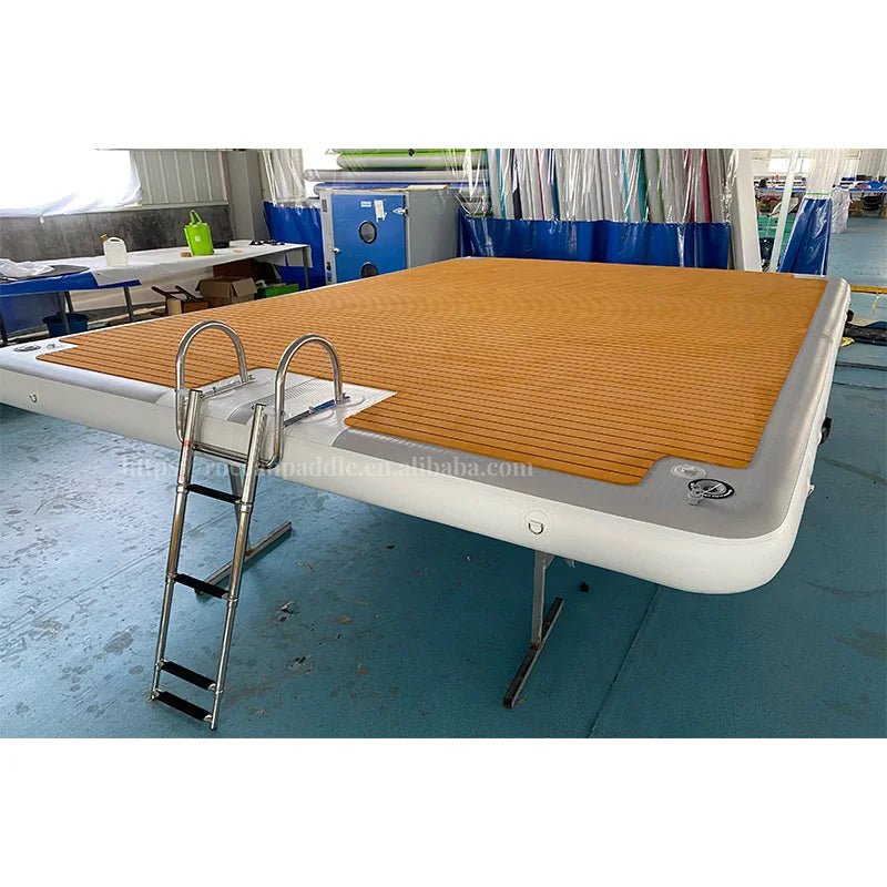 Factory Drop Stitch Inflatable Sea Dock Customized Floating Water Platform Inflatable Jet Ski Dock Inflatable Dock for Sea