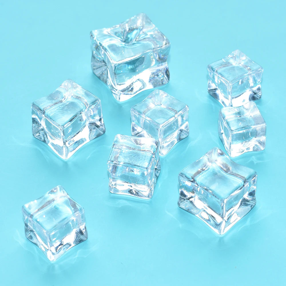 Simulation Ice Cube Acrylic Decoration Auxiliary Props bar Shooting Ice Cube Props Fish tank Decoration