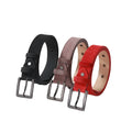 Korean Version of the New Women's Pu Belt Pin Buckle Thin Belt Simple Fashion Retro Wild Leather Belt