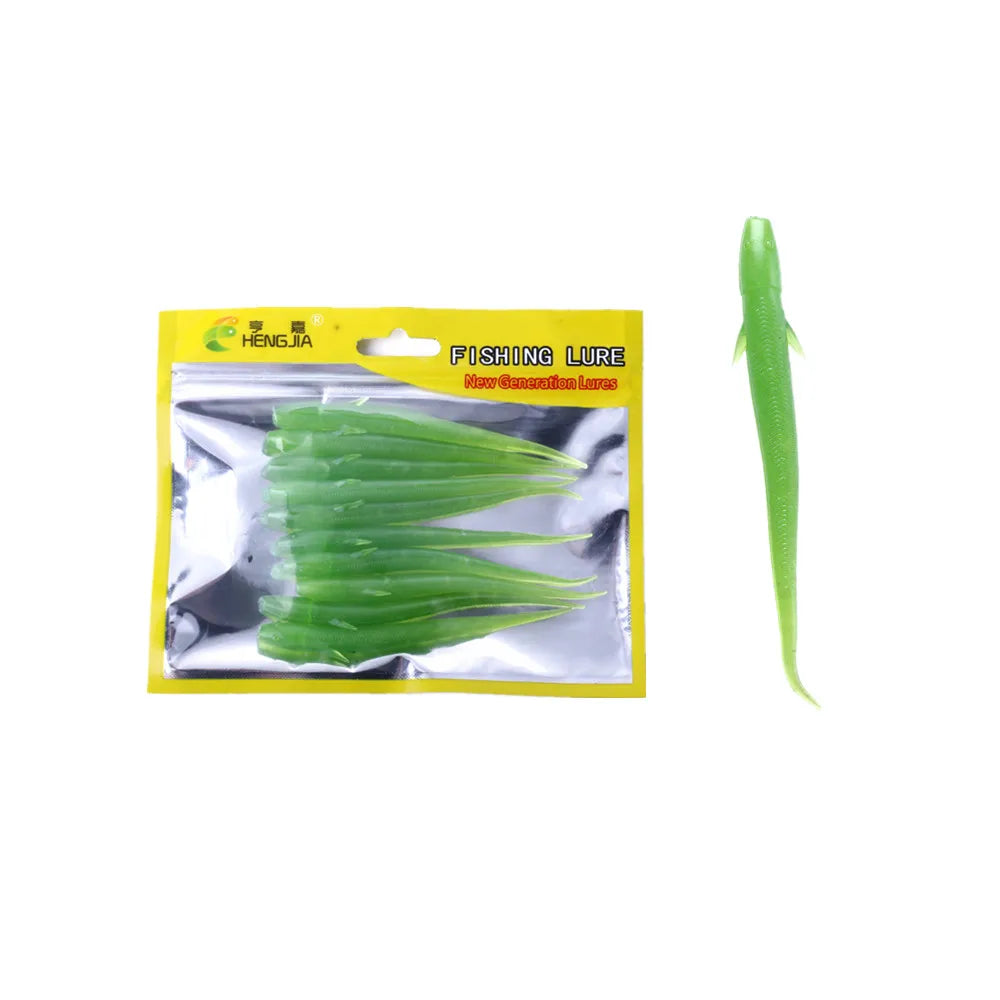 10PCS/BAG Wholesale 10.5CM-3.5G Soft Worm Lure Fishing Soft Bait Lures