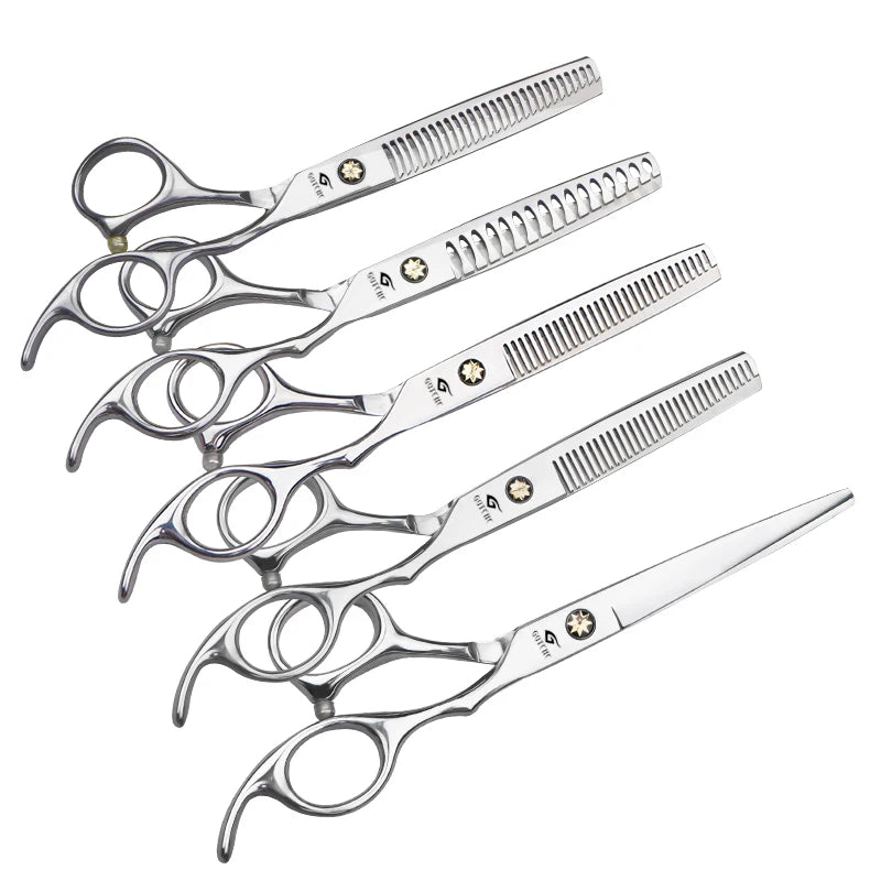 G GUTCHE 6.0 Inch Hair Scissors Professional Barber Haircut Trimmer Tools Salon Hair Cutting Scissors Barber Scissors