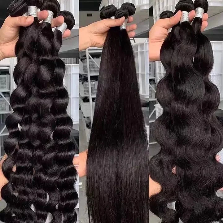 Raw Human Hair Weave Bundles 9A Raw Brazilian Virgin Cuticle Aligned Hair Raw Wholesale Bundle Virgin Hair Vendors