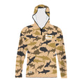 Wholesale Camo Fishing Shirts With Hood Sublimated Long Sleeve Fishing Shirts Marsh Wear Fishing Shirt