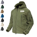 Winter Man Cargo Bomber Polyester Jacket Knitted Activewear Jacket Hoodie Tactical Jacket Men Zipper Hoodies