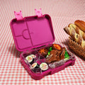 Aohea 6Compartment PBA Free Kids Lunchbox Customized Cartoon Snack Box for Students for Outdoor Use Storage for Back School