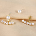 2021 New Trendy Earring 925 Silver Stud Earring Women Elegant Pearl Earring