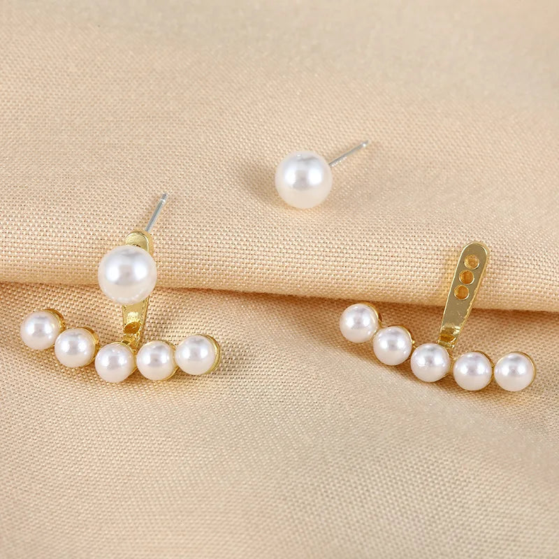 2021 New Trendy Earring 925 Silver Stud Earring Women Elegant Pearl Earring