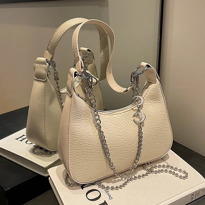 2024 Hot Selling Single Shoulder Large Capacity Premium Chain Crossbody Bag Women