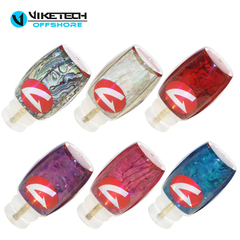 High Quality Oem Octopus Squid Skirt Resin Head Trolling Lure Saltwater Marlin Tuna Trolling Big Game Fishing Resin Lure Head