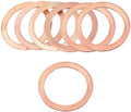 M42 Copper Flat Washer 1.65" X 2.05" X 0.08"(IDxODxT) Flat Ring Gasket Fitting for Screw Bolt Electrical Connections Fasteners