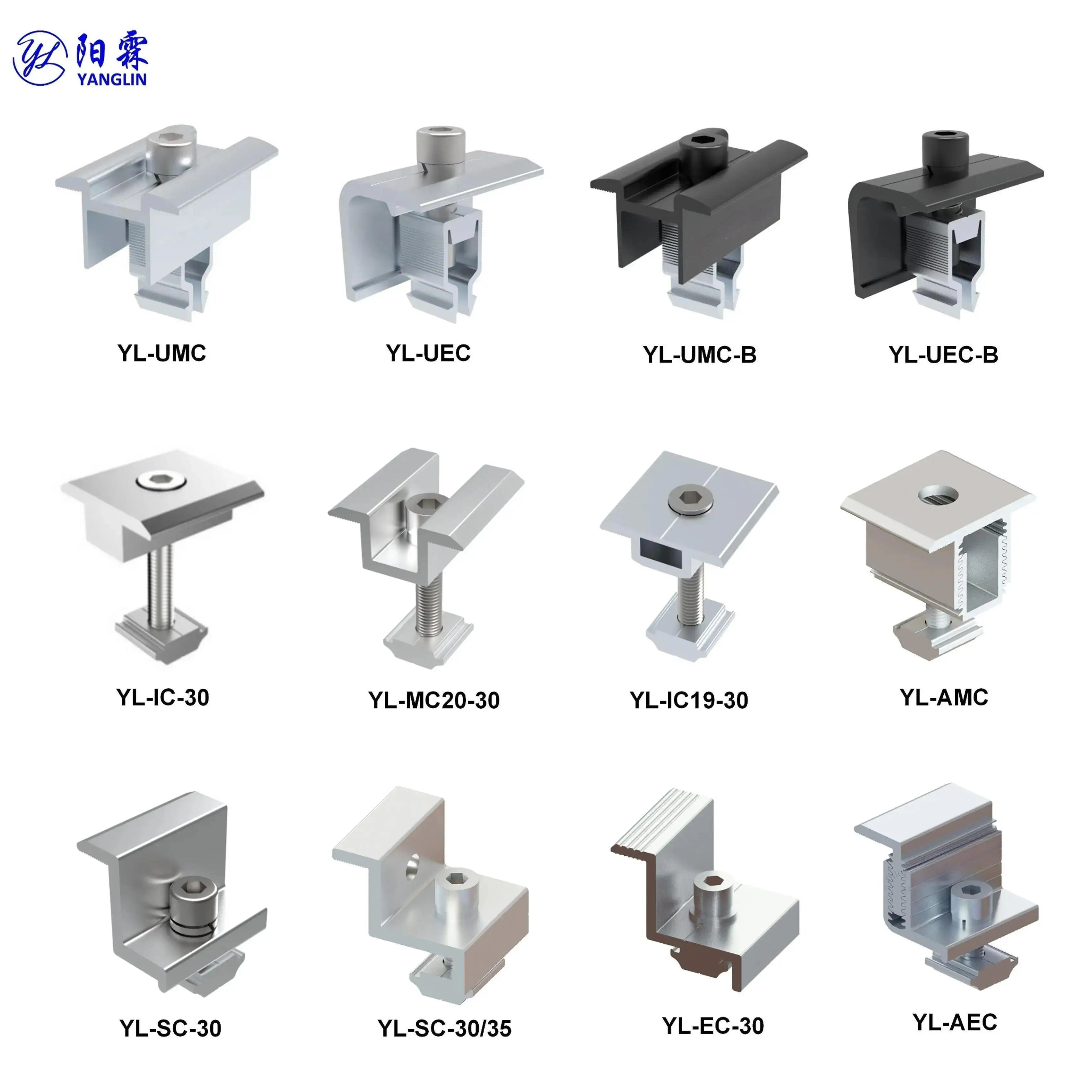 Solar Roof Mounting Clamp Solar Mid End Clamp Accessories for Pitched Roof Mounting