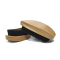 Wholesale Private Label Wooden Handle Curved Wave Cleaning Brush for Men