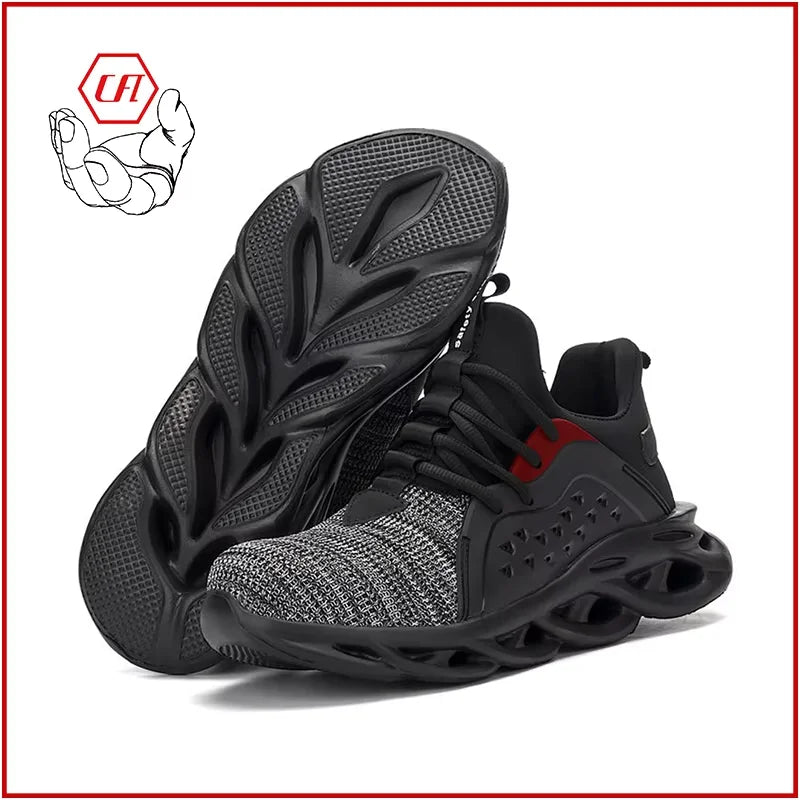 Fly Knit EN Steel Toe Non-slip 6KV Insulation Safety Shoe Casual Trainers Men's Safety Shoe Men's Work Shoes