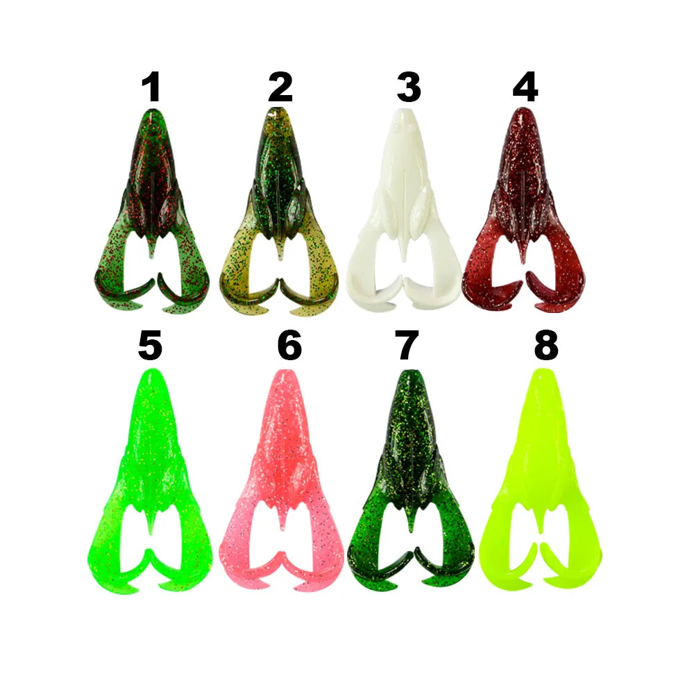 Long Tensile Floating Soft Frog Wobblers Soft Lures  Artificial Bait 90mm 12.5g 2pcs/bag  Swimbait Carp Black Fish Killing