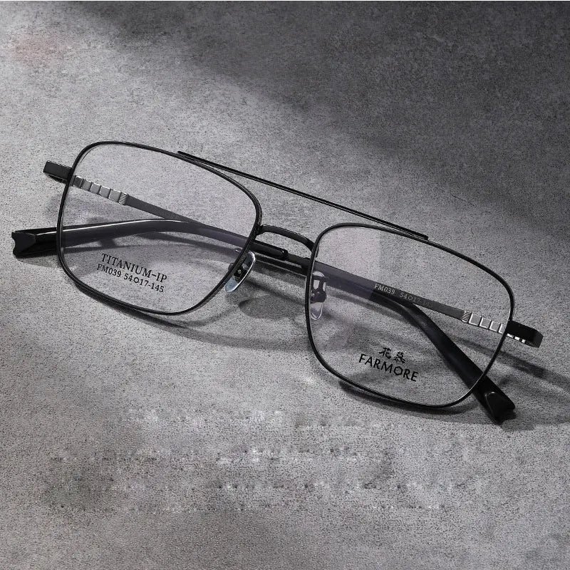 FARMORE New Titanium Frame Ultra Light Optical Glasses Frame Ready to Ship FM039