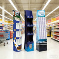Custom Snacks Cardboard Display Stand Potato Chips Floor Standing Display Supermarket Retail Food Corrugated Paper Display Racks