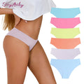 Comfortable Panties Invisible Soft Stretch Bikini Quick-Dry Seamless Hipster Underwear Ice Silk Women's Underwear