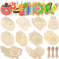 Custom Engraved Solid Wood Educational Toys Build Paint Your Own Animal-Themed Insects Flowers Reusable 11cm Tabletop for Kids MegaBDM
