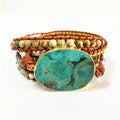 2020 New Trendy Bohemia Stone Bracelet Natural Charm Bracelet Multilayer Braid Bracelet