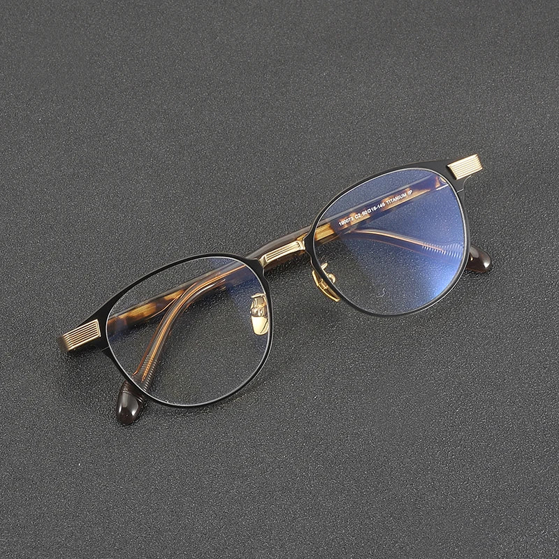 CS190073 New Fashion Japanese Design Custom logo Women and Man Luxury Round Optical Glasses Eye Glass Eyeglass Frames Eyeframes