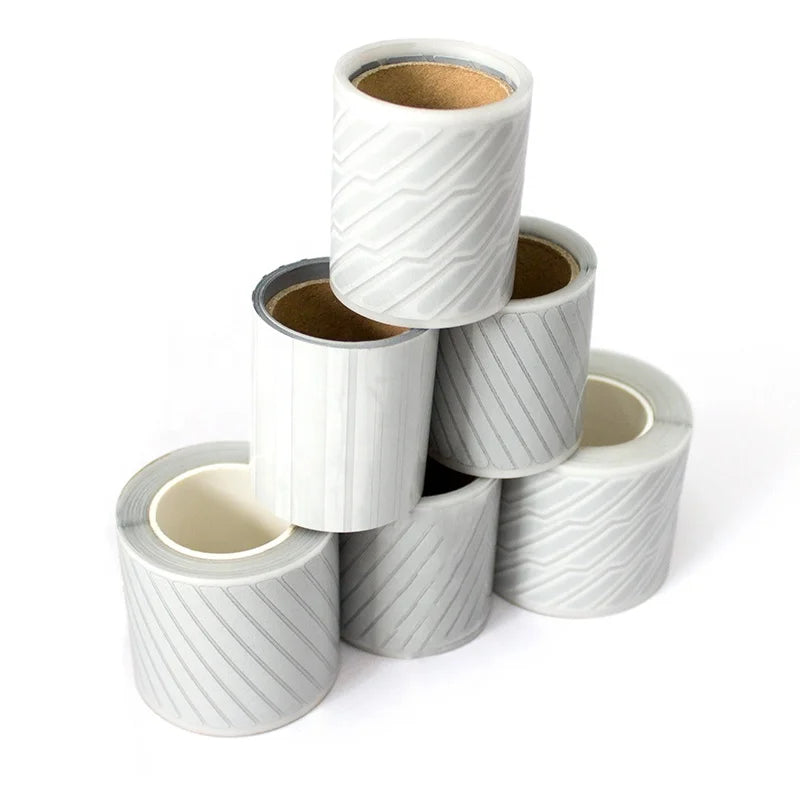 High Visibility Iron-on Segmented Reflective Heat Tape Transfer Reflector Silver Vinyl Rolls 5CM Width 380cd Brightness Color