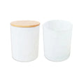 FENGJUN Multi Size Glass Candle Jars-Customized Color & Logo Modern Art Design for Christmas Home Decor & Candle Making