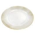 11" 13" Gold Charger Plates Plastic Round for Dinner Wedding Elegant Decoration Acrylic Under Plate