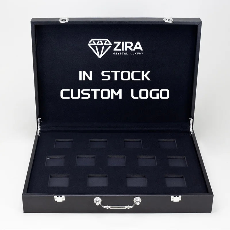 Factory Custom Logo Skincare Cosmetic Box Large Pu Leather Vintage Briefcase Suitcase Perfume Gift Box Custom Packaging