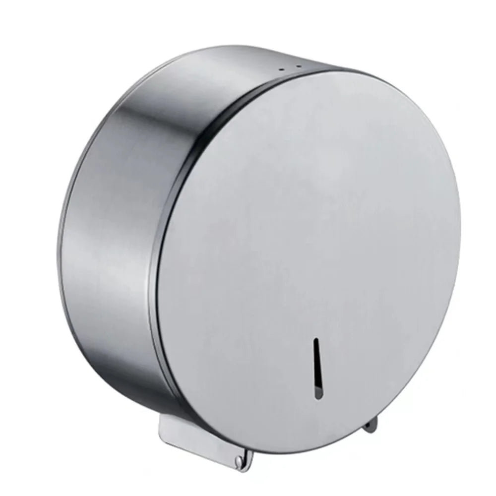 AKPN High Quality Stainless Steel Brushed / Polished Finishing Lockable Jumbo Toilet Paper Roll Dispenser for Hotel Mall
