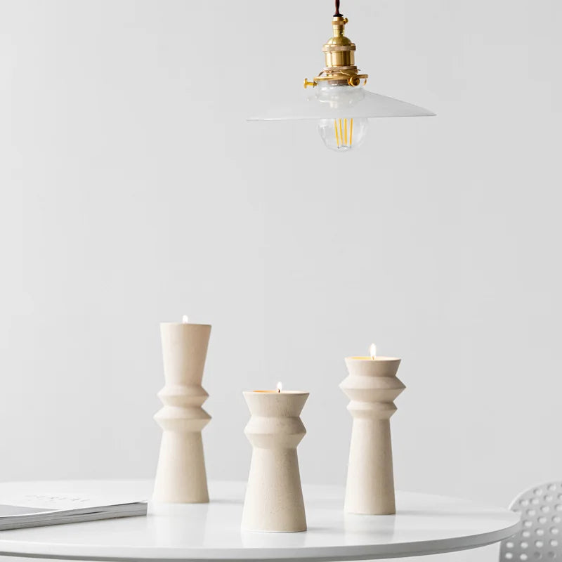 Nordic Aromatherapy Soybean Candle Stand Creative Ceramic Decoration for Home Wedding and Christmas Photography Props