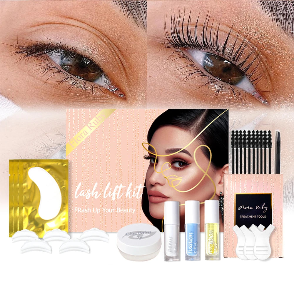Wholesale Professional Keratin Lash and Brow Lift Kit Private Label Brow Lamination Semi-permanent Curling Perm