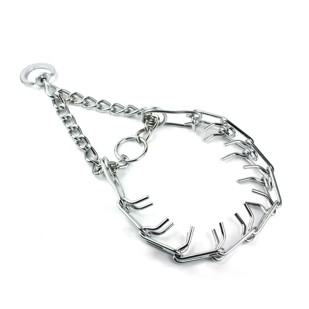 Wholesale Durable Dog Training Collar Anti-Break Solid Pattern Iron Prong Choke Pinch Chain for Medium to Large Dogs