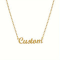 Fashion Any Personalized Name Necklace 18k Gold Over Brass Custom Made Any Name Necklace