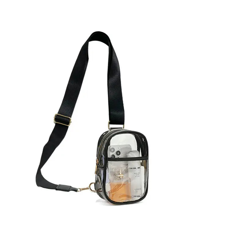 Custom TPU Waterproof Sport Fanny Pack Belt Women's Fashion Waist Chest Mobile Phone Sling Crossbody Travel Shoulder Messenger