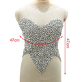 WDP-652 Best Design Fashion Candy Colors Wedding Dress Bodice Rhinestone Appliques Shine Crystal Patches for Party Gown