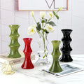 Premium Vintage Glass Table Vase Antique Ins Wind Style High Value Hydroponic Ornament for Guest Dining Room Bedroom