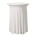 Modern Fancy Round Cocktail Table Cover Cloth 60*110cm Customized Color Knitted for Party Banquet Events