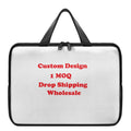 Custom Factory Supply Large Capacity Waterproof Portable Laptop Bag Multi-Size Multi-Function PU Computer Bag Personalized Print