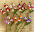 Wholesale New Crochet Woven Flowers Handmade Finished Knitting Crochet Flower Butterfly Orchid
