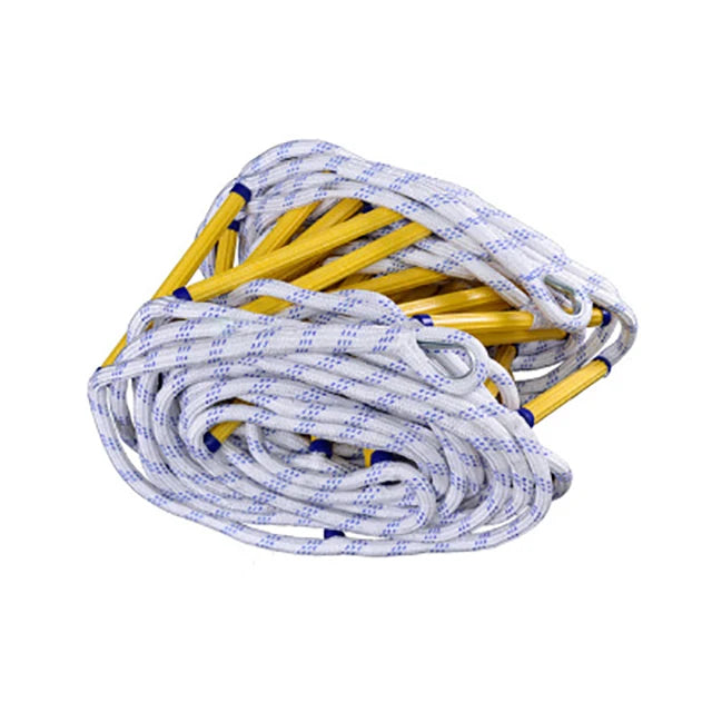 Emergency Non-slip Folding Portable Life-saving Fire Escape Nylon Rope Ladder