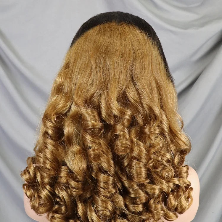 Natural Transparent Lace Front Human Hair Wigs 300% Density Full Frontal Lace Wigs Peruvian Hair