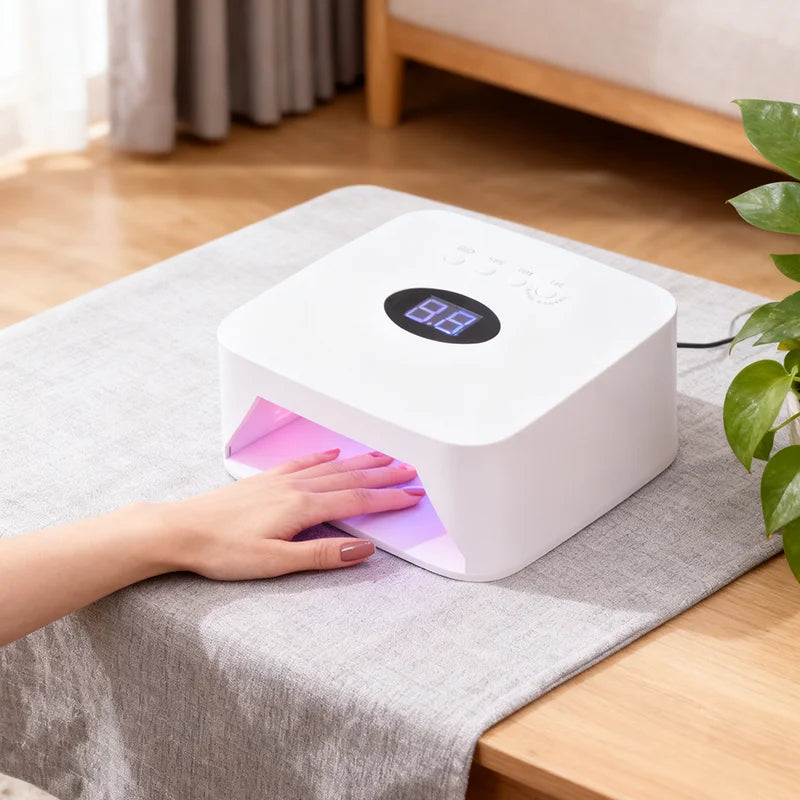 Shenzhen New Popular Design Product Professional 54W Nail Dryer Gel Polish Uv/Led Rechargeable Cordless Portable Nail Led Lamps
