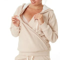 Winter Warm Cotton Polar Fleece Maternity Women Hoodies Breastfeeding Nursing Jackets