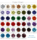 1000pcs/packs 0.8-3.0mm Multi Colores Loose Cz Stones Small Size Round Cut Cubic Zirconia Stones